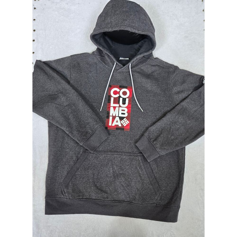 Columbia CSC Basic Logo II Hoodie Mens Large Gray Shark Heather Pullover